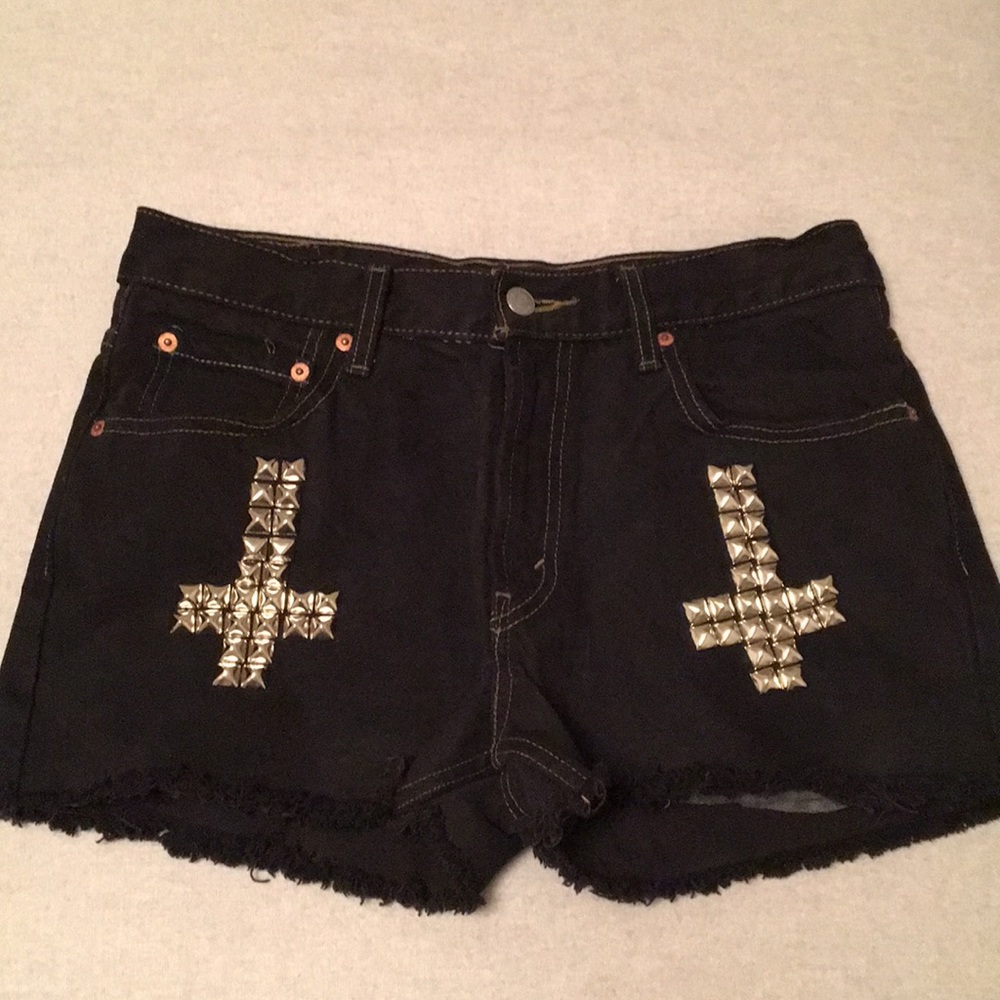 Levi’s vintage black denim shorts